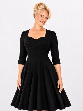 Timeless Black Swing Dress | Vintage & Retro Inspired